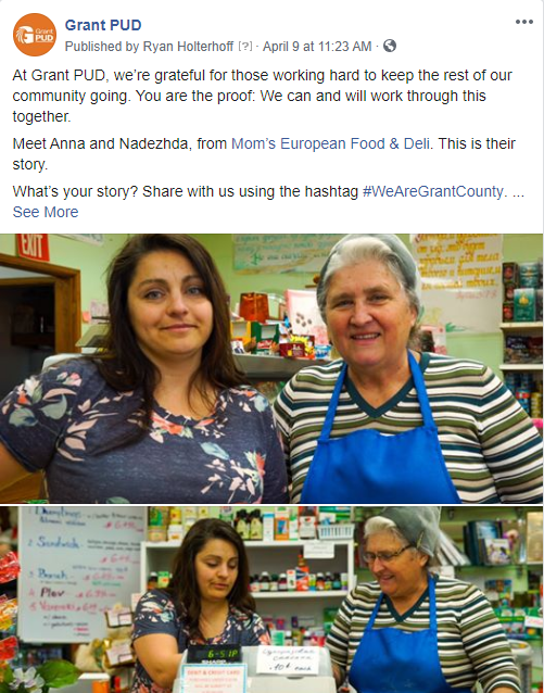 Click here to see our facebook post featuring Mom's European Food & Deli